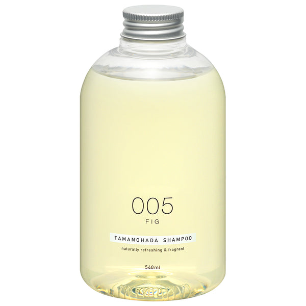 TAMANOHADA 本品为具有香气的无硅油芳香洗发水。在无花果的清新甜香中，融合了甜柑桔和玫瑰木油。